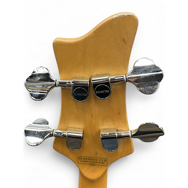 Used Schecter Guitar Research 004 Black Electric Bass Guitar