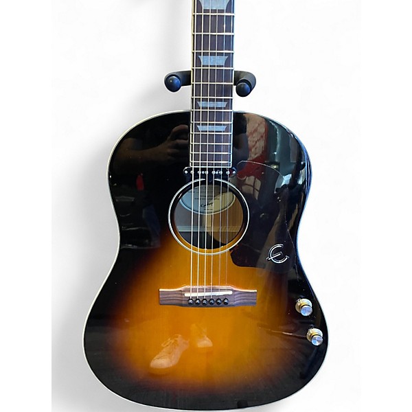 Used Epiphone LTD ED EJ-160E Tobacco Sunburst Acoustic Electric Guitar