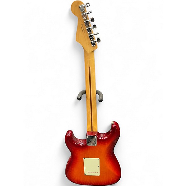 Used Fender Player Stratocaster HSS Plus Top Aged Cherry Burst Solid Body Electric Guitar