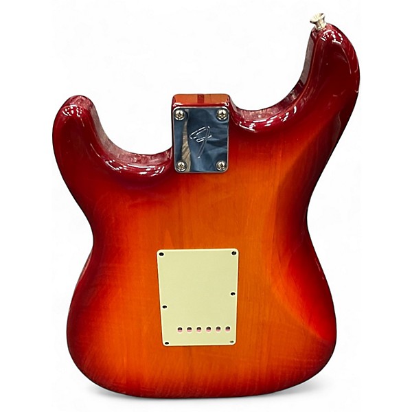 Used Fender Player Stratocaster HSS Plus Top Aged Cherry Burst Solid Body Electric Guitar