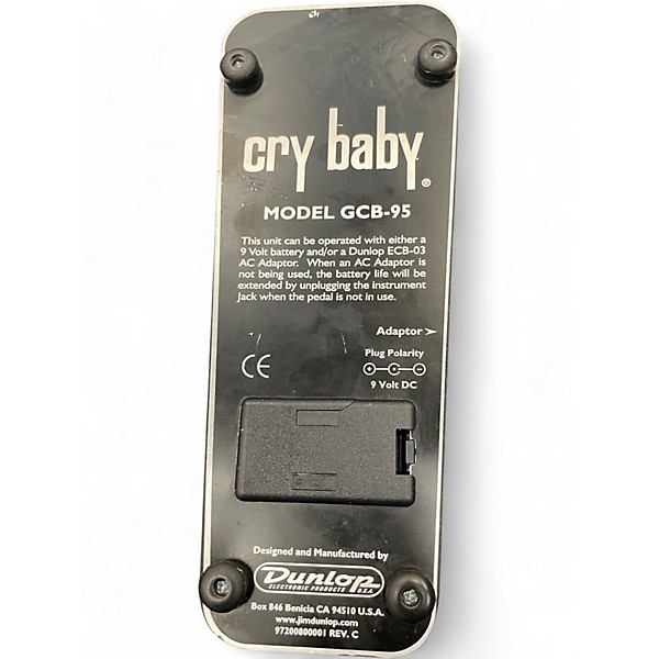 Used Dunlop GCB95 Original Crybaby Wah Effect Pedal