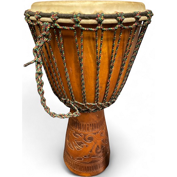 Used Sageman 14in DJEMBE 14IN HEAD Antique Natural Drum