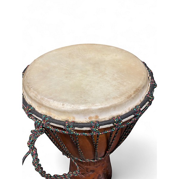 Used Sageman 14in DJEMBE 14IN HEAD Antique Natural Drum