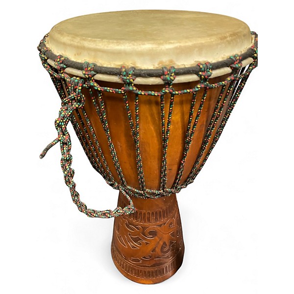 Used Sageman 14in DJEMBE 14IN HEAD Antique Natural Drum