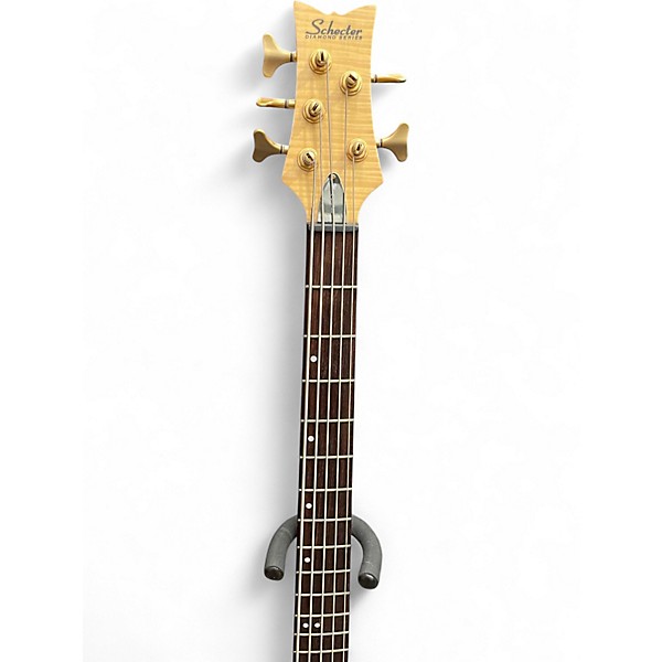 Used Schecter Guitar Research Stiletto Studio 5 String Natural Electric Bass Guitar