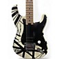 Used Fender STRIPED SERIES Black and White Solid Body Electric Guitar