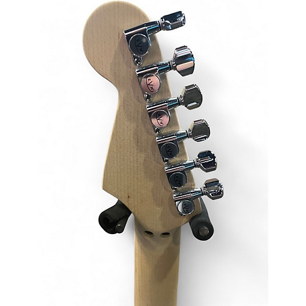 Used Fender STRIPED SERIES Black and White Solid Body Electric Guitar