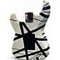 Used Fender STRIPED SERIES Black and White Solid Body Electric Guitar