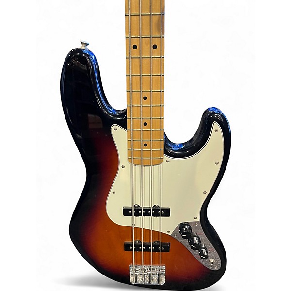 Used Fender Player Jazz Bass 3 Tone Sunburst Electric Bass Guitar