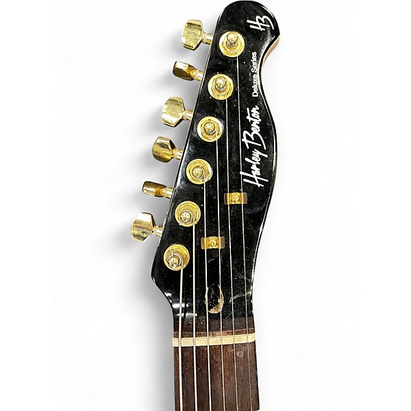 Used Harley Benton TE-40 TBK Black Solid Body Electric Guitar