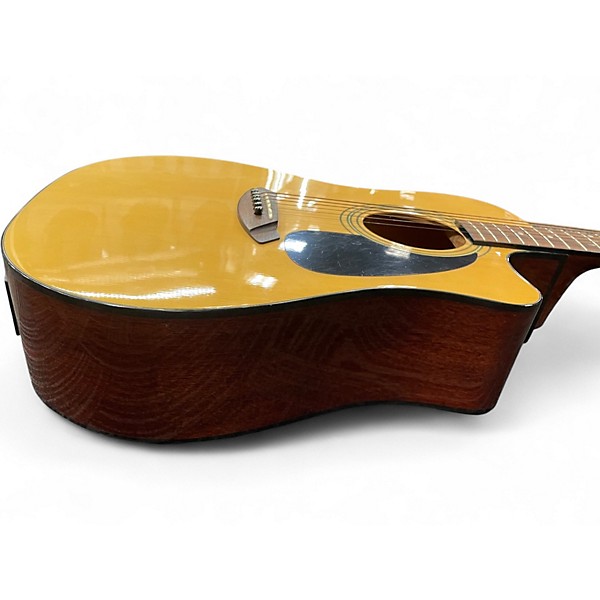 Used Fender CD 60CE NAT Natural Acoustic Electric Guitar