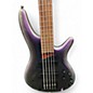 Used Ibanez SR505e 5 String black aurora burst Electric Bass Guitar