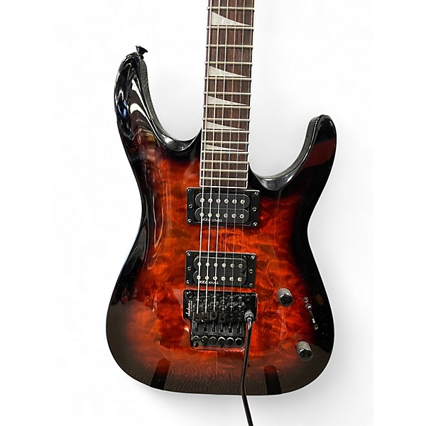 Used Jackson JS32Q Trans Amber Solid Body Electric Guitar