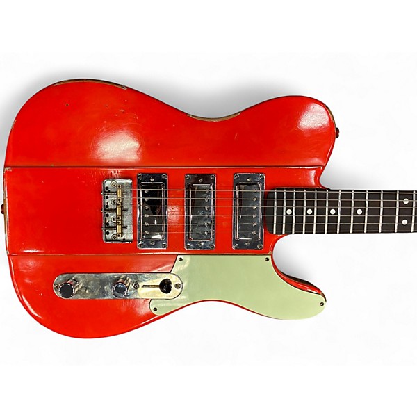 Used Big River telecaster Satin Red Solid Body Electric Guitar