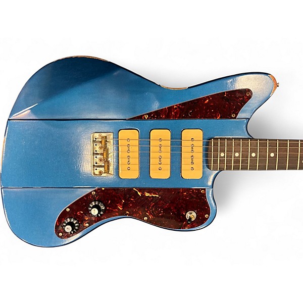 Used Big River JAZZMASTER Blue Agave Solid Body Electric Guitar