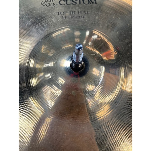 Used Zildjian 14in A Custom Hi Hat Pair Cymbal