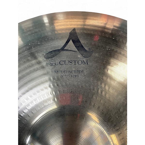 Used Zildjian 20in A Custom Medium Ride Cymbal