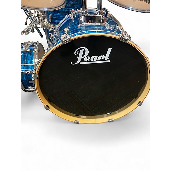 Used Pearl 7 Piece EXPORT SERIES EXR BLUE STRATA Drum Kit