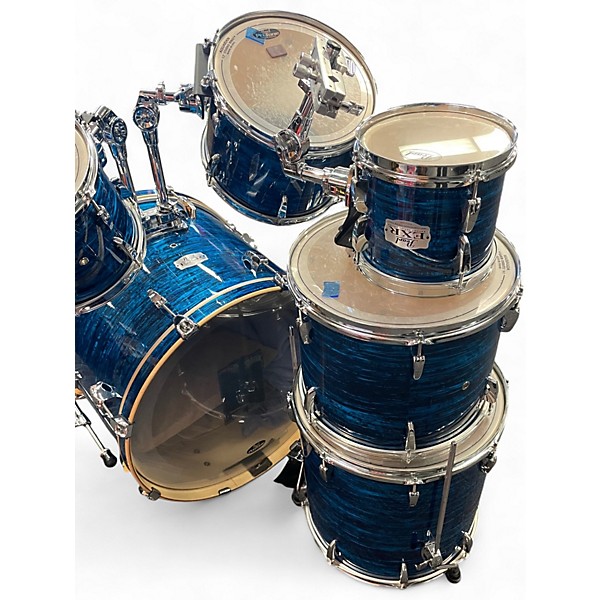 Used Pearl 7 Piece EXPORT SERIES EXR BLUE STRATA Drum Kit