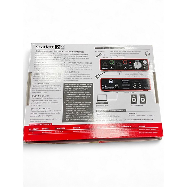 Used Focusrite Scarlett 2i2 Gen 2 Audio Interface