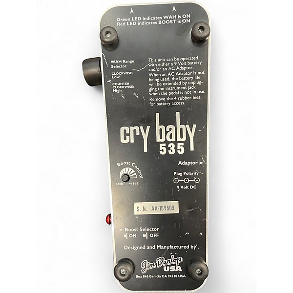 Used Dunlop 535Q-B Wah Effect Pedal