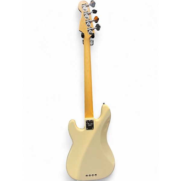 Used 1999 Fender American Standard Precision Bass Olympic White Electric Bass Guitar