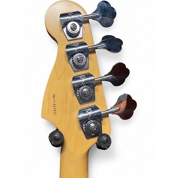 Used 1999 Fender American Standard Precision Bass Olympic White Electric Bass Guitar