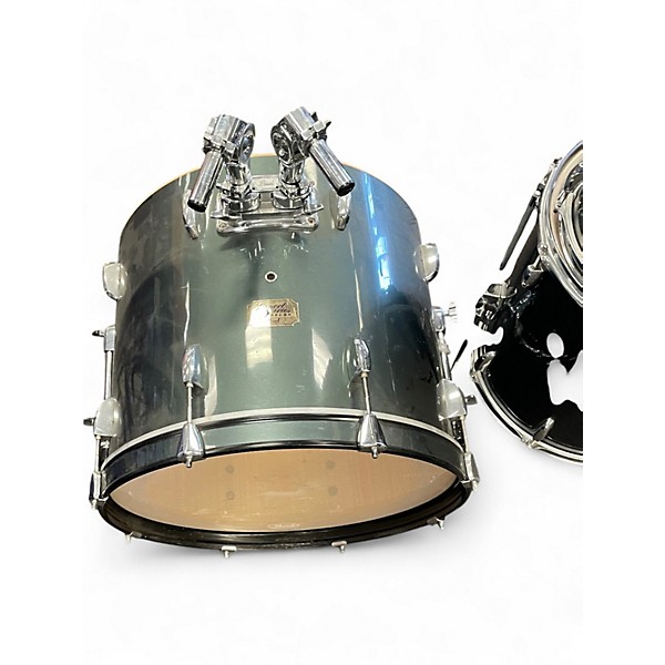 Used Pearl 5 Piece Export Blue Drum Kit