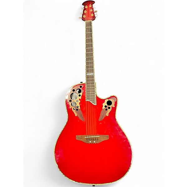 Used Ovation CP2001 red Acoustic Electric Guitar