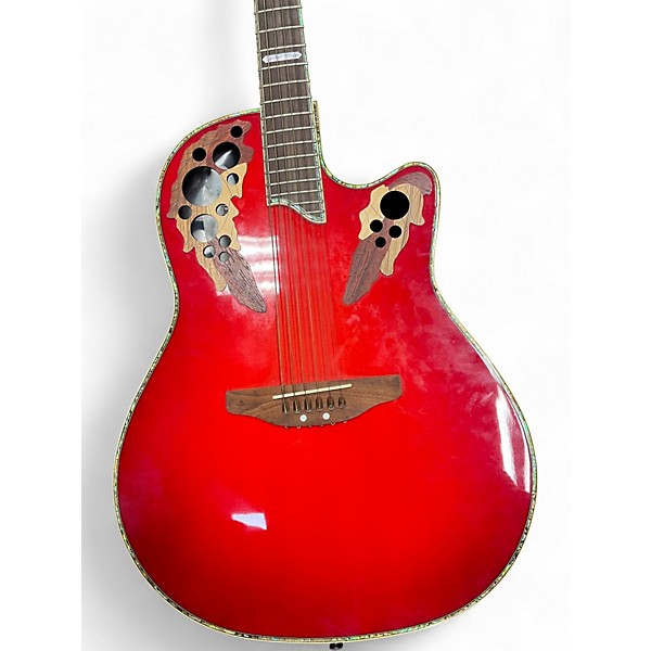Used Ovation CP2001 red Acoustic Electric Guitar