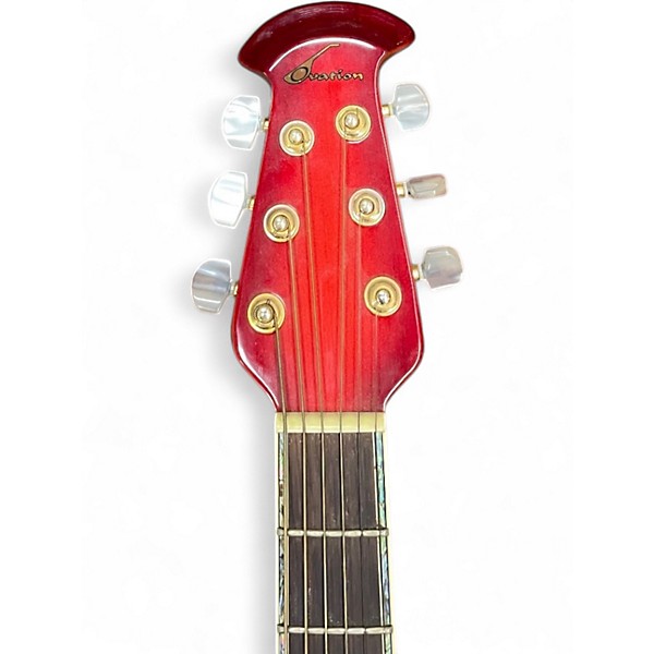 Used Ovation CP2001 red Acoustic Electric Guitar
