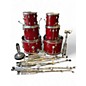 Vintage 1970s Ludwig 6 Piece Rocker Red Drum Kit thumbnail