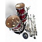 Vintage 1970s Ludwig 6 Piece Rocker Red Drum Kit