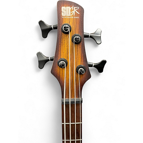 Used Ibanez SR500EZW Flat Brown Burst Electric Bass Guitar