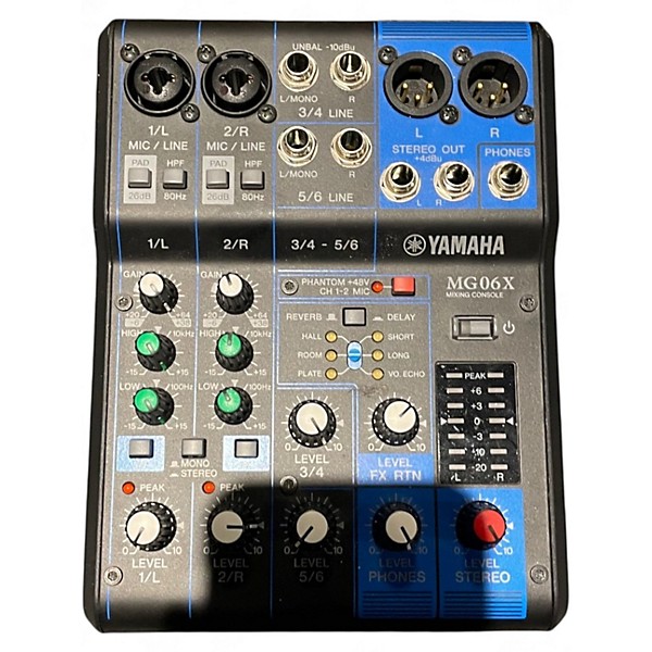 Used Yamaha MG06X Unpowered Mixer