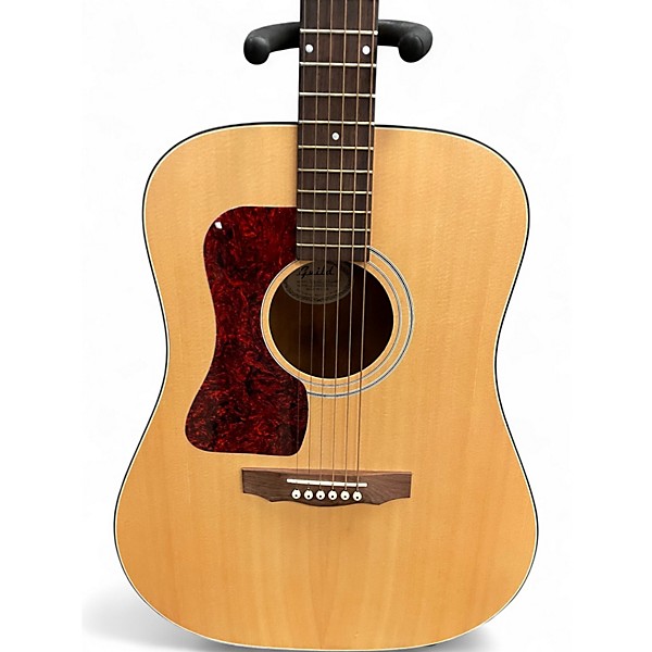 Used Guild D4 NT Left Handed Natural Acoustic Guitar