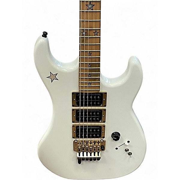 Used Kramer JS JERSEY STAR RICHIE SAMBORA Alpine White Solid Body Electric Guitar