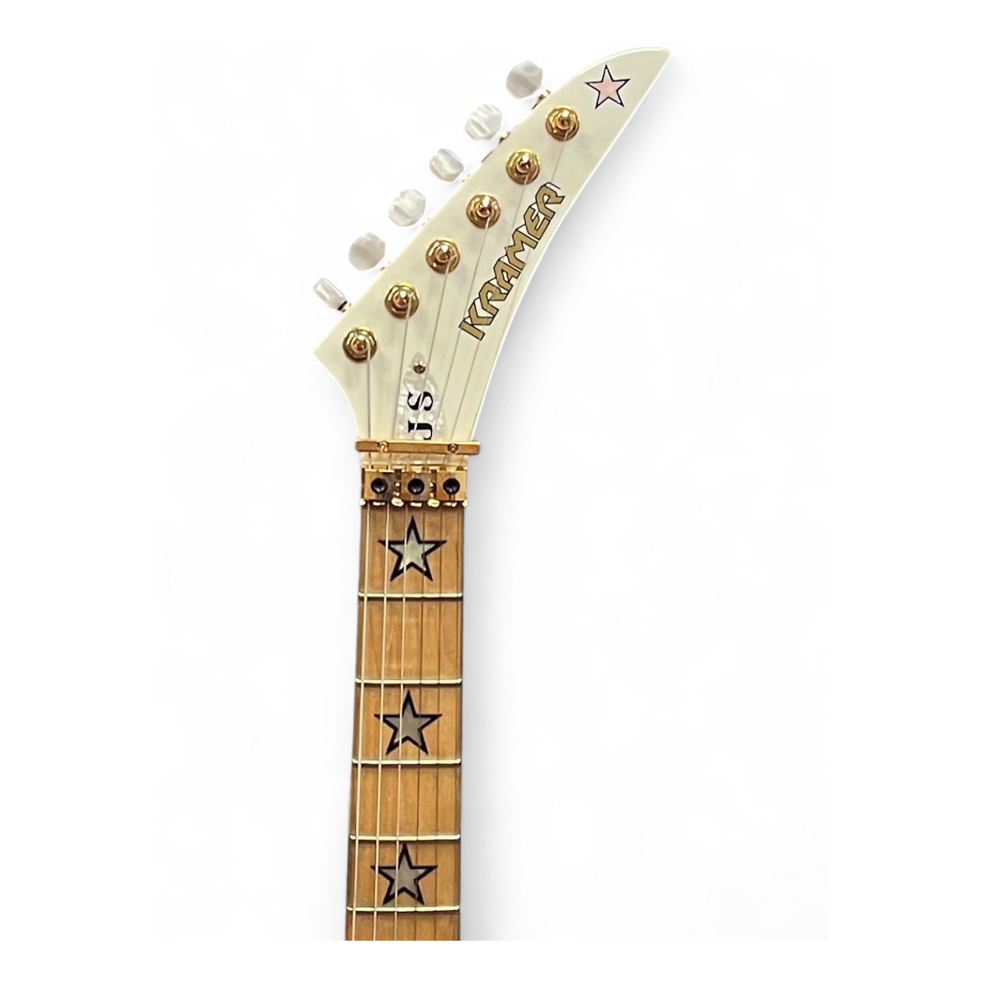 Used Kramer JS JERSEY STAR RICHIE SAMBORA Alpine White Solid Body