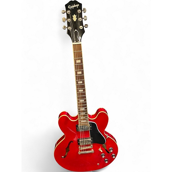 Used Epiphone Marty Schwartz ES-335 Cherry Hollow Body Electric Guitar