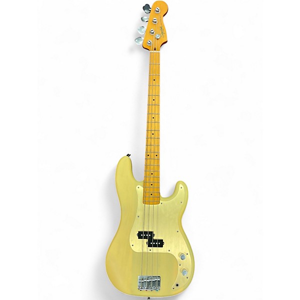 Used Squier 40th Anniversary P Bass Vintage Blonde Electric Bass Guitar