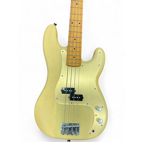 Used Squier 40th Anniversary P Bass Vintage Blonde Electric Bass Guitar