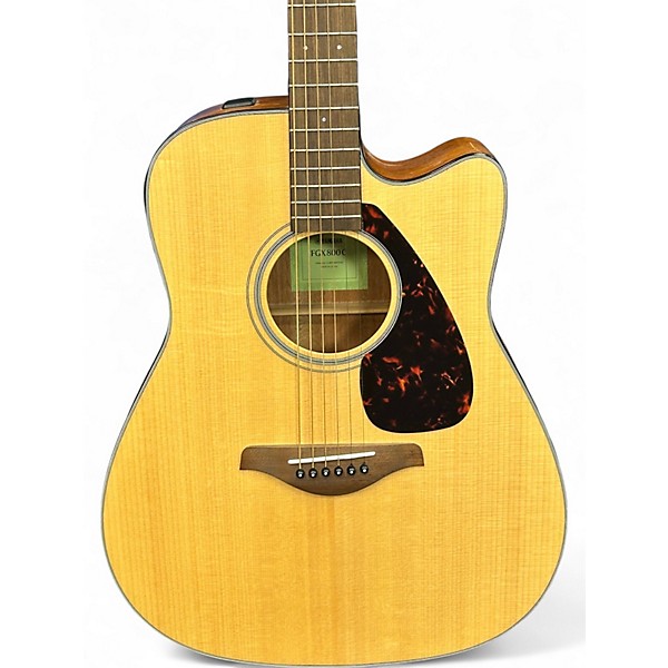 Used Yamaha FGX800C Natural Acoustic Electric Guitar