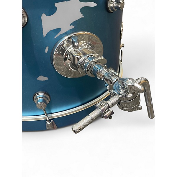 Used DW 4 Piece FREQUENT FLYER AQUA METALLIC Drum Kit