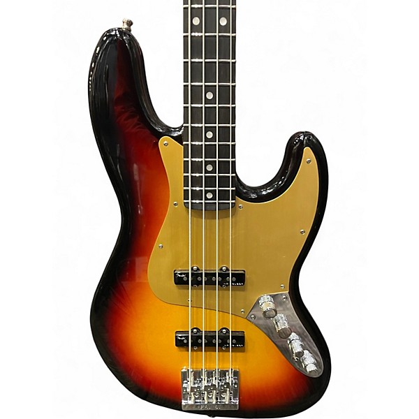 Used 2025 Fender AMERICAN ULTRA II 2 Tone Sunburst Electric Bass Guitar