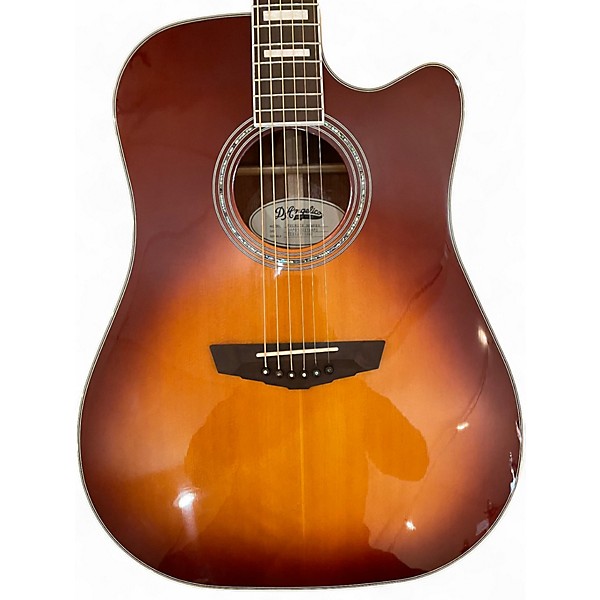 Used D'Angelico Premier Bowery Iced Tea Burst Acoustic Electric Guitar