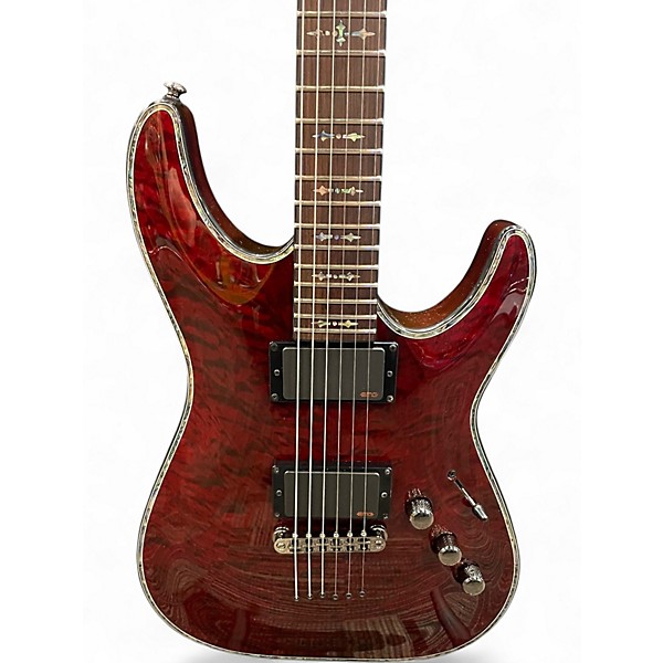 Used Schecter Guitar Research Hellraiser C1 Black Cherry Solid Body Electric Guitar