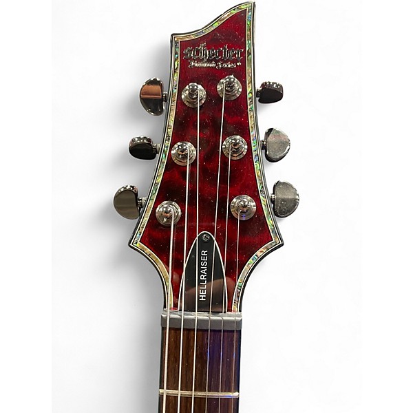 Used Schecter Guitar Research Hellraiser C1 Black Cherry Solid Body Electric Guitar