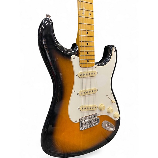 Used Squier Classic Vibe 1950S Stratocaster 2 Tone Sunburst Solid Body Electric Guitar