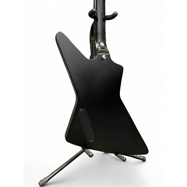 Used Epiphone Gothic 1958 Explorer Matte Black Solid Body Electric Guitar