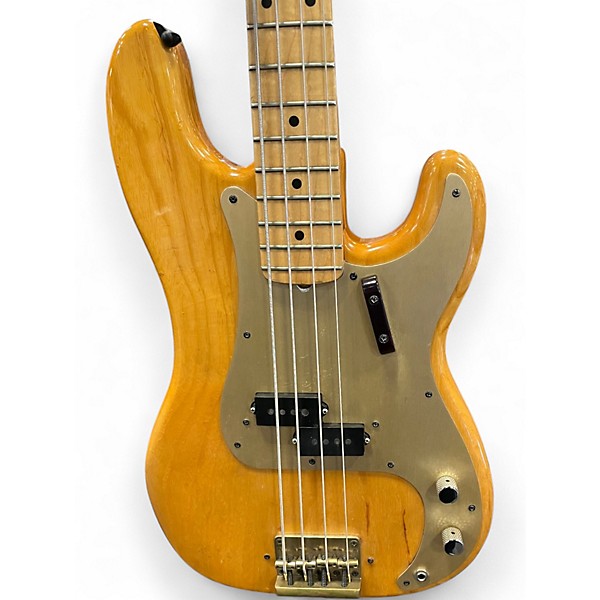 Vintage 1977 Fender Precision Bass Natural Electric Bass Guitar